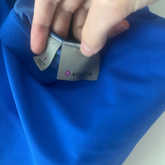 Athleta Blue Color Block Tennis Athletic Dress - Picture 2 of 4